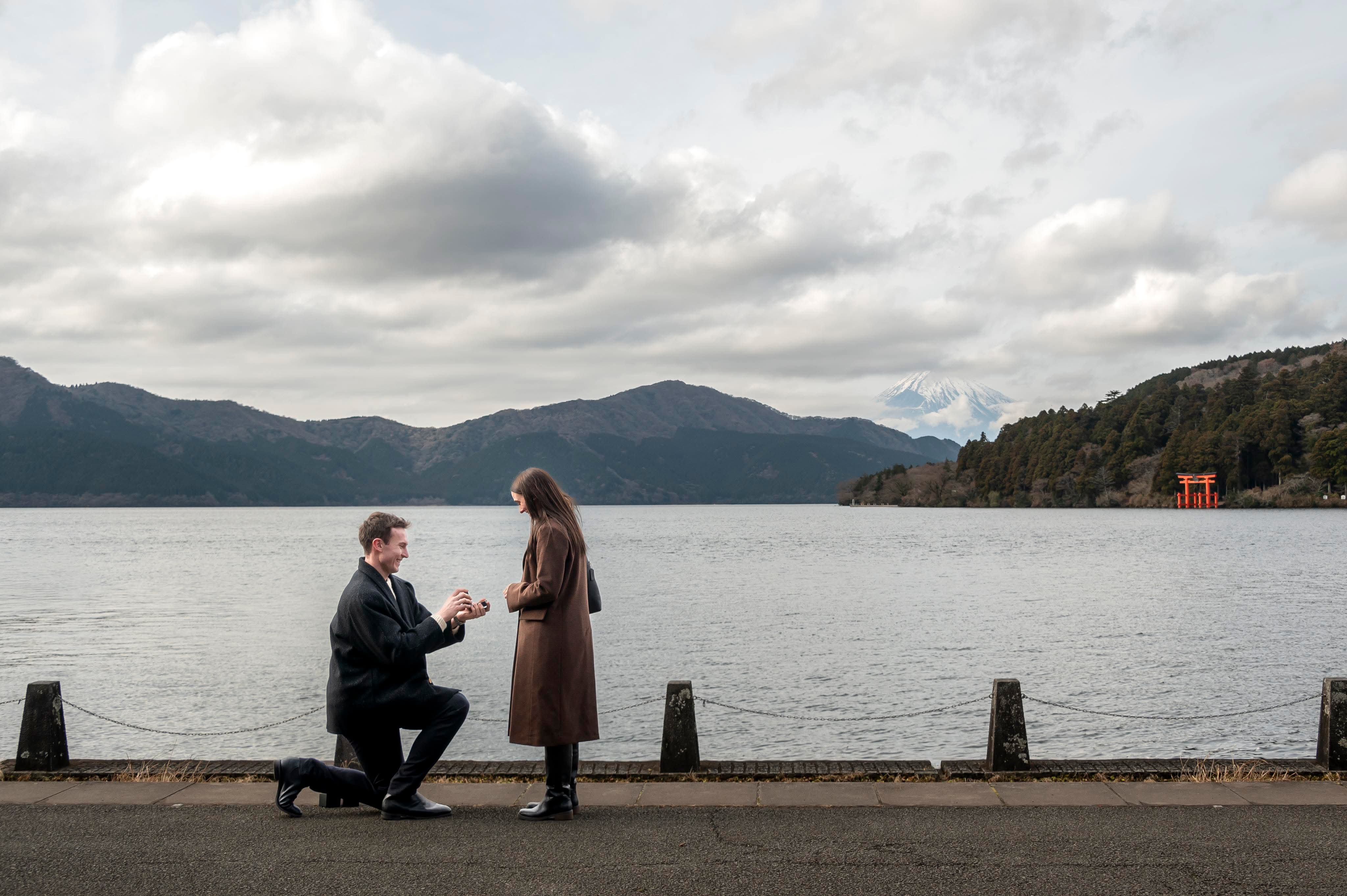 The Proposal at Lake Ashi